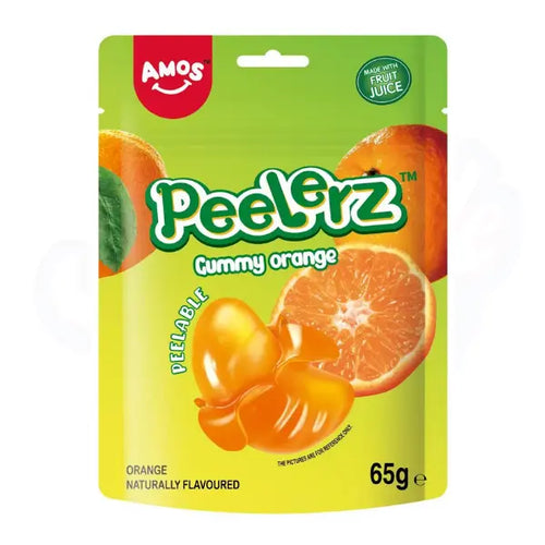 Amos Peelerz Gummy Orange Peg Bag 65g