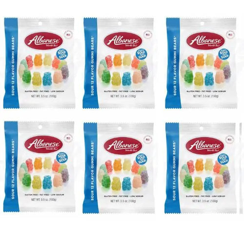 Albanese Sour Gummi Bears 100g Pack of 6