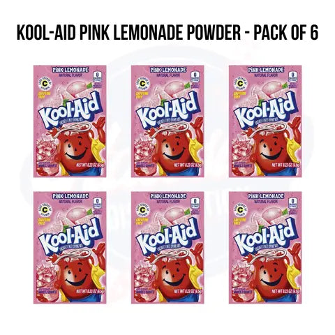 Kool-Aid Pink  Lemonade Powder 0.23oz/6.5g- Pack of 6