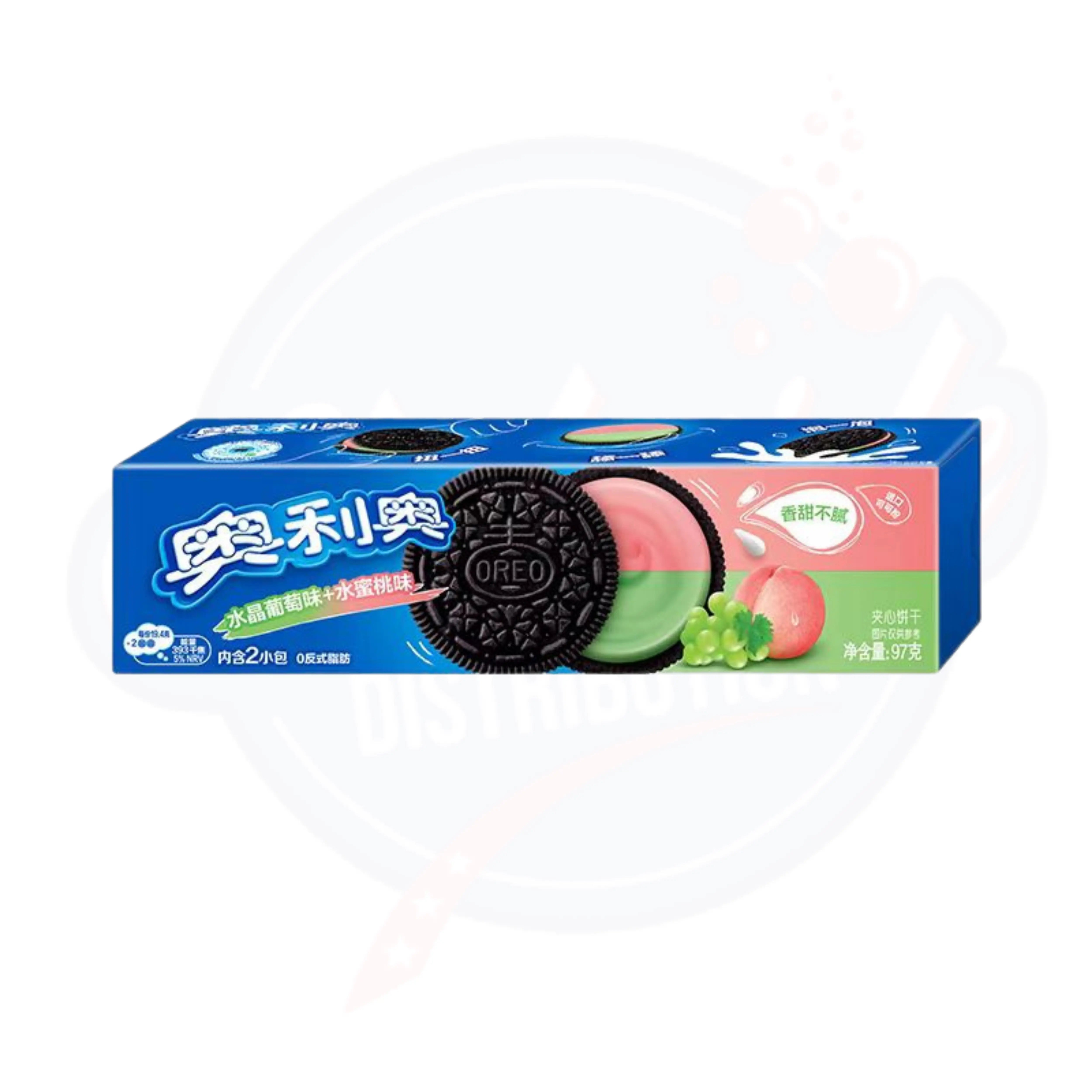 Oreo Sandwich Cookie Grapes & Peach Flavour 97g