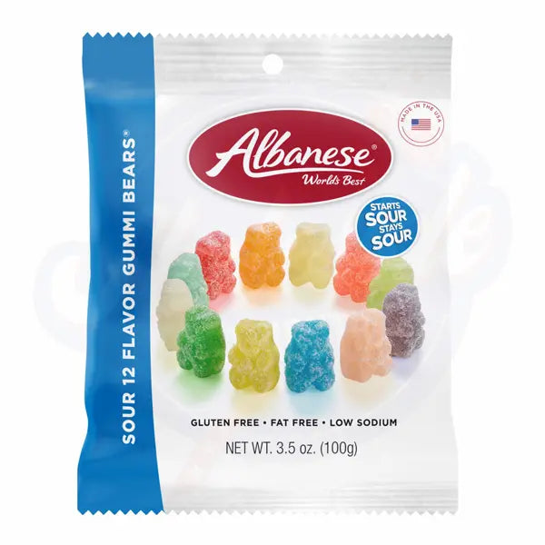 Albanese Sour Gummi Bears 100g Pack of 3