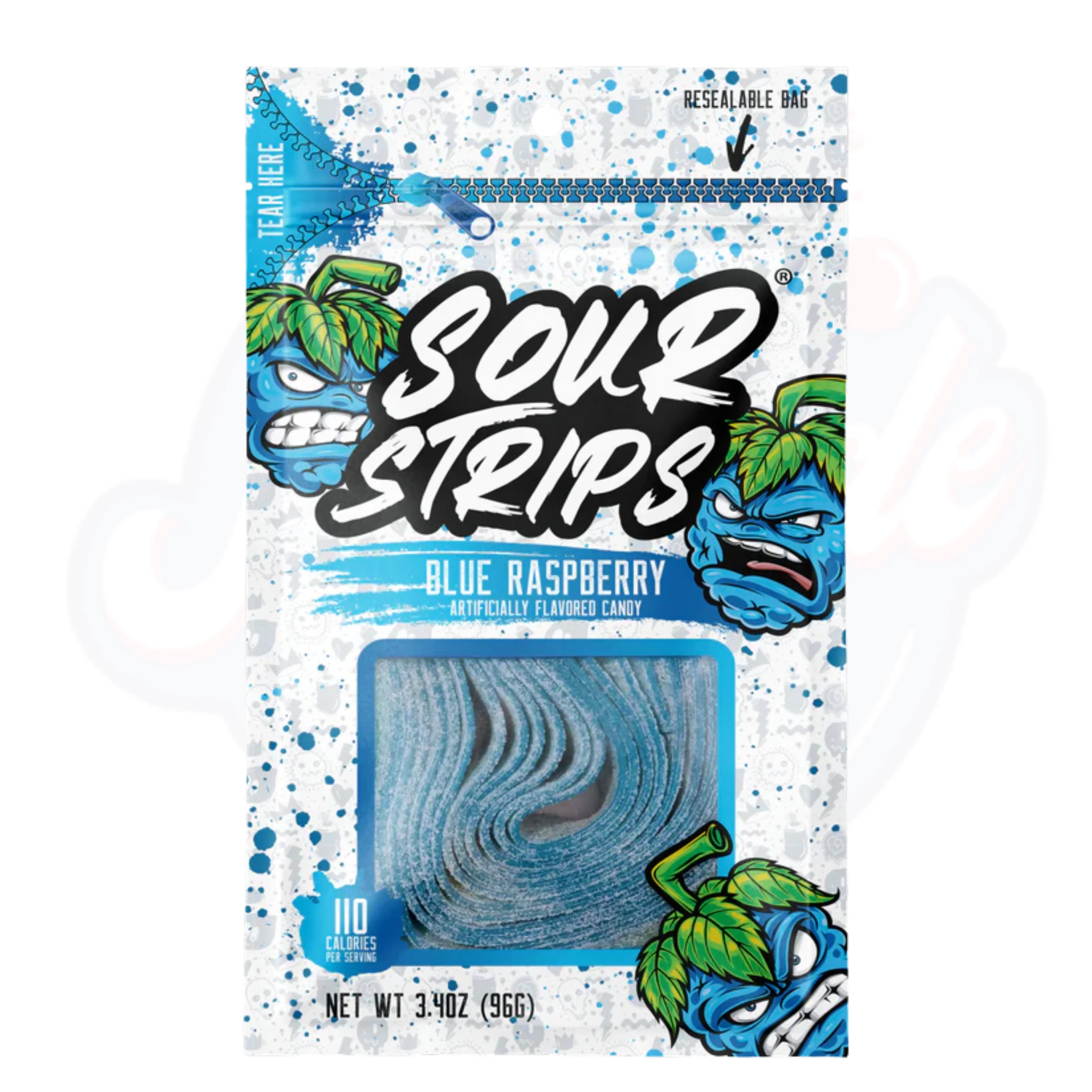 Sour Strips Blue Raspberry 3.4oz/96g