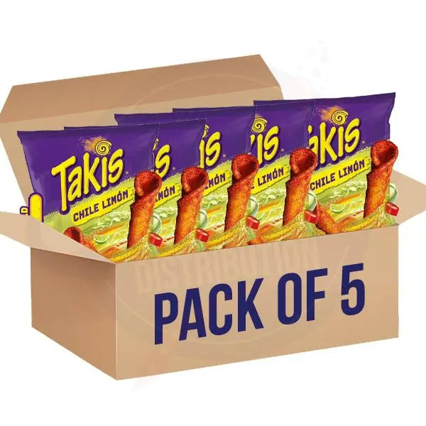 Takis Chile Limón 3.25oz/92.3g  Pack of 5