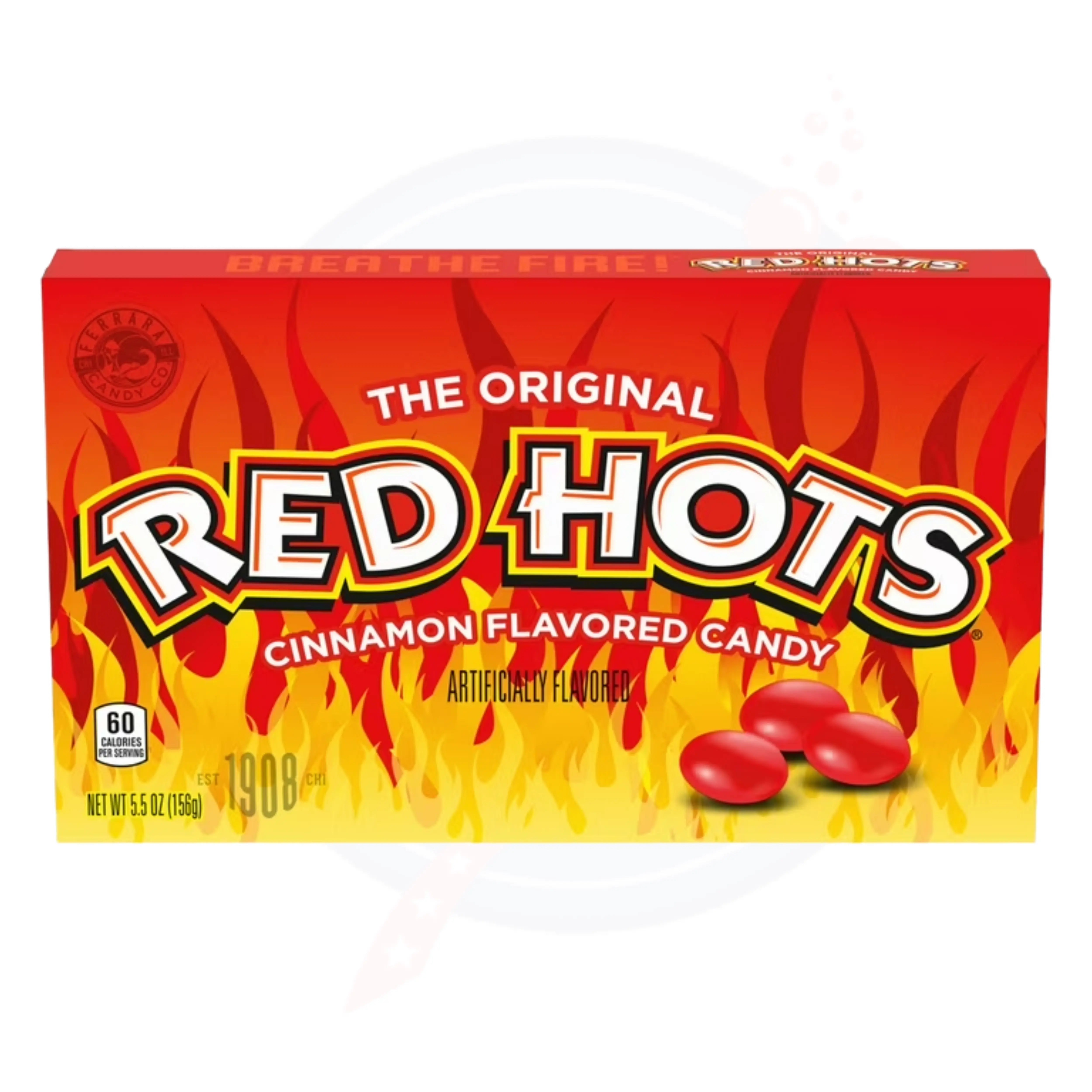 Red Hots Original Cinnamon Candy Theatre Box 5.5oz/156g