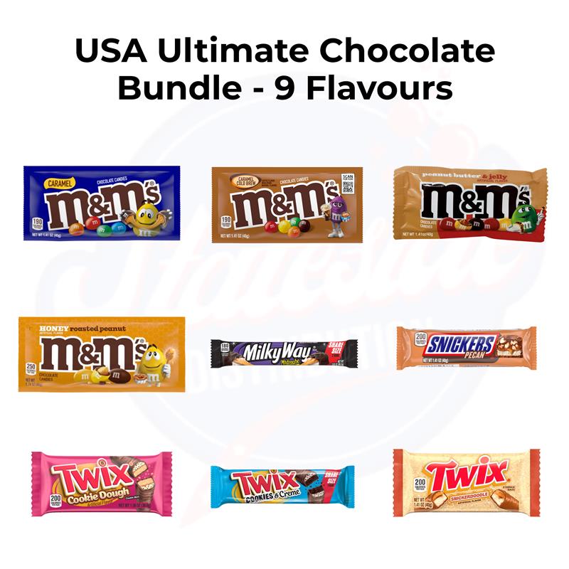 USA Ultimate Chocolate Bundle - 9 Flavours