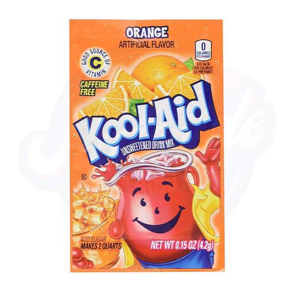 Kool-Aid Orange Powder 0.15oz/4.25g- Pack of 6