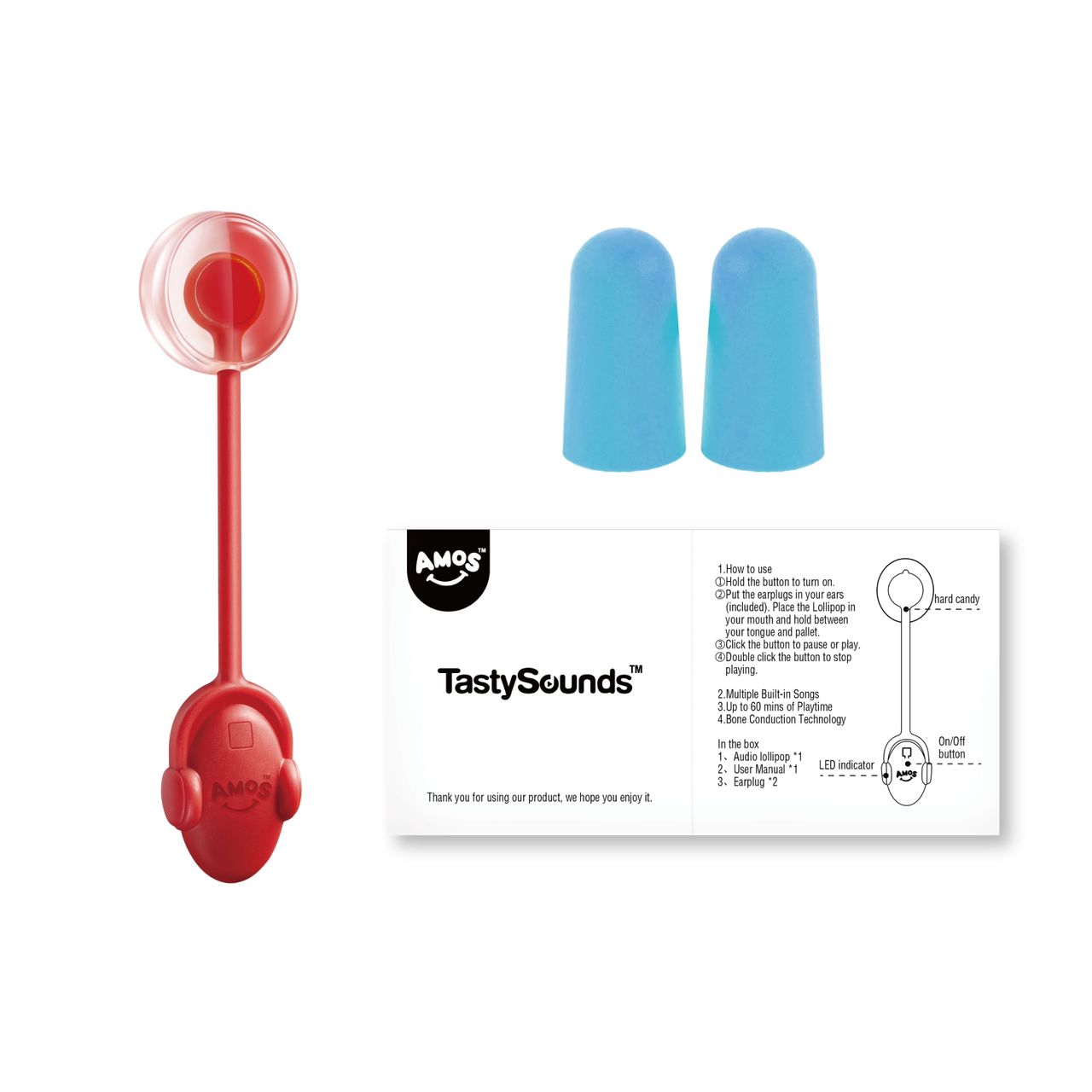 Amos TastySounds Strawberry 12g
