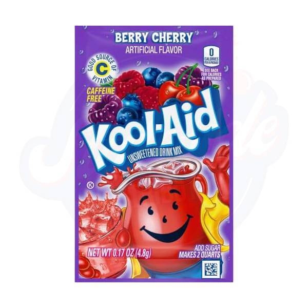 Kool-Aid Berry Cherry Powder 0.17oz/4.8g- Pack of 6