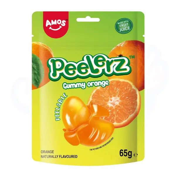 Amos Peelerz Gummy Orange Peg Bag 65g
