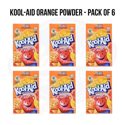 Kool-Aid Orange Powder 0.15oz/4.25g- Pack of 6