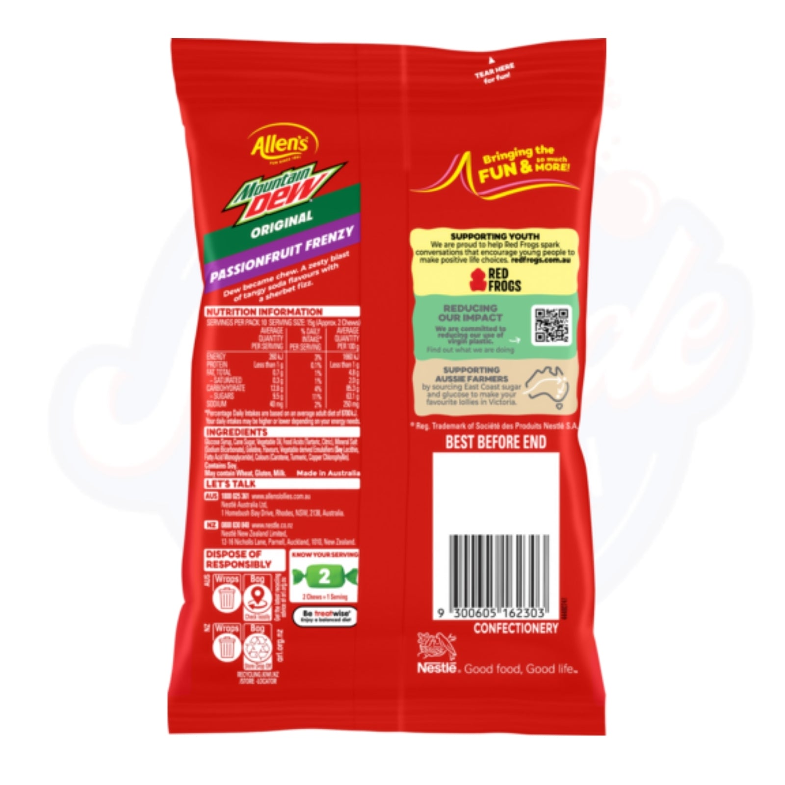 Mountain Dew Jellies & Chew Bundle - Pack of 2