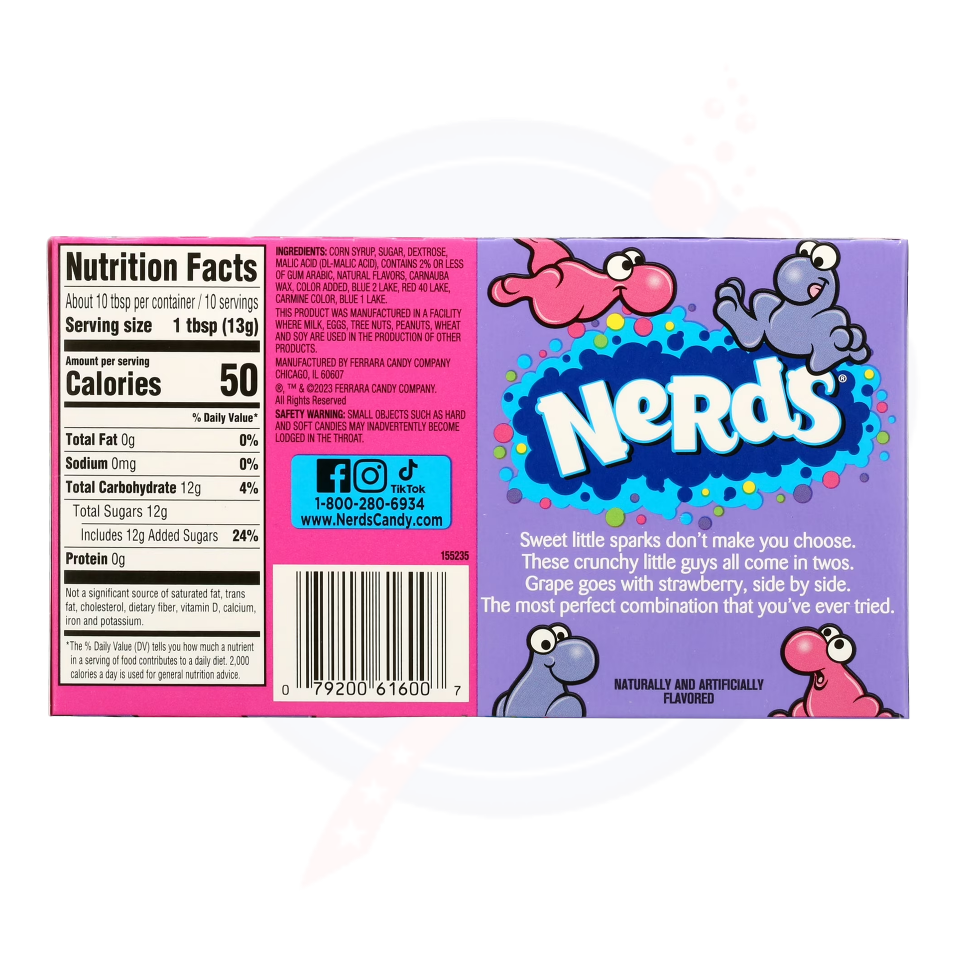 Nerds Grape & Strawberry Theatre Box 5oz/142g