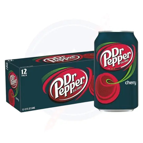 Dr Pepper Cherry 12fl oz/355ml - Pack of 12