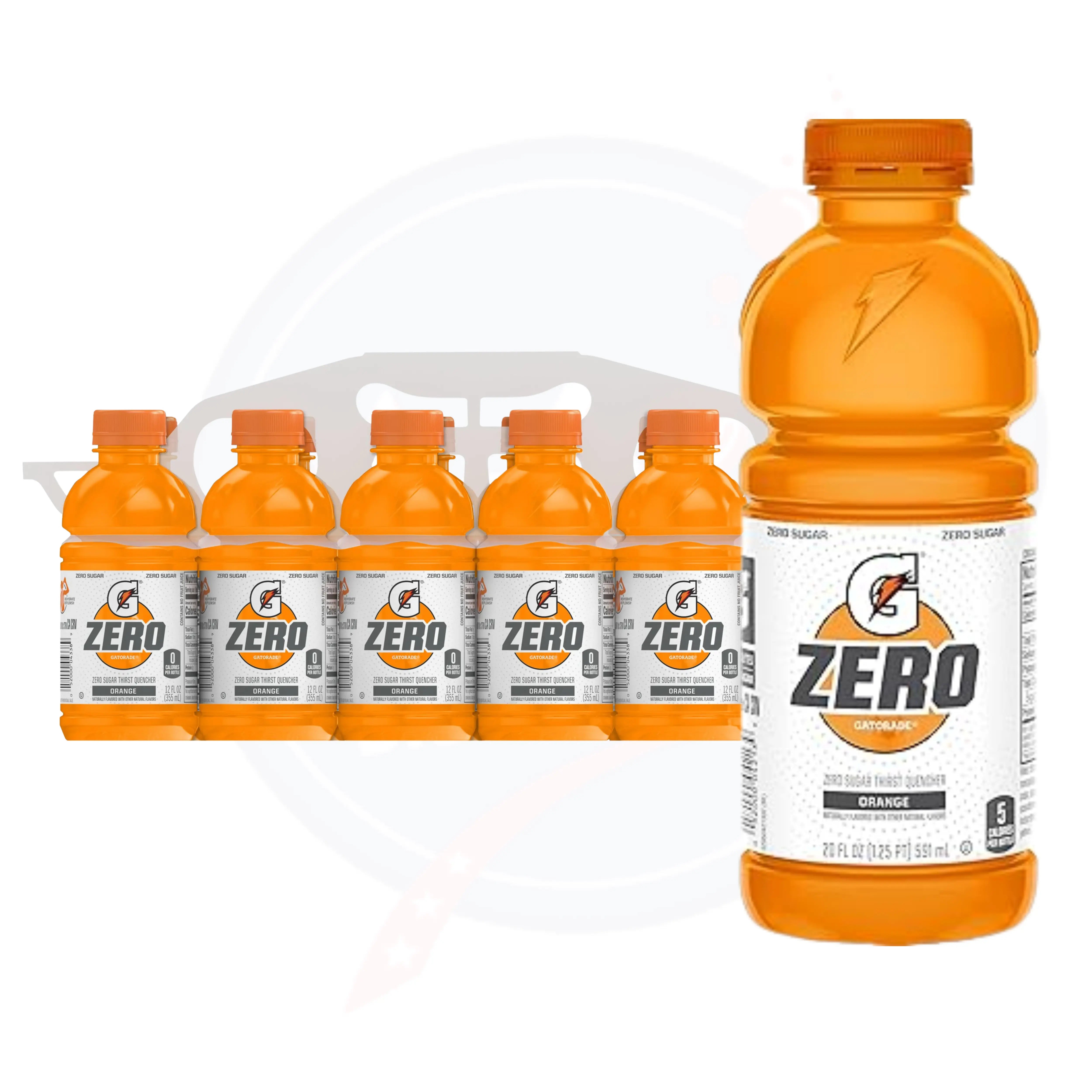 Gatorade Zero Orange 12 fl oz/355ml - Pack of 12 (BBD: 14/08/2026)