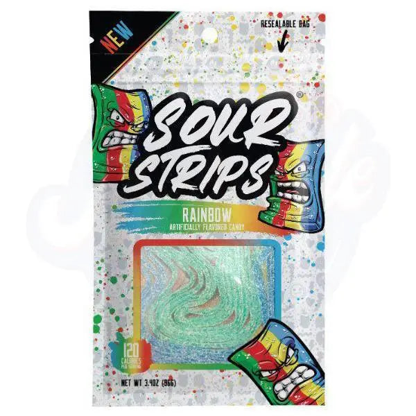 Sour Strips Rainbow Candy 3.4oz/96g