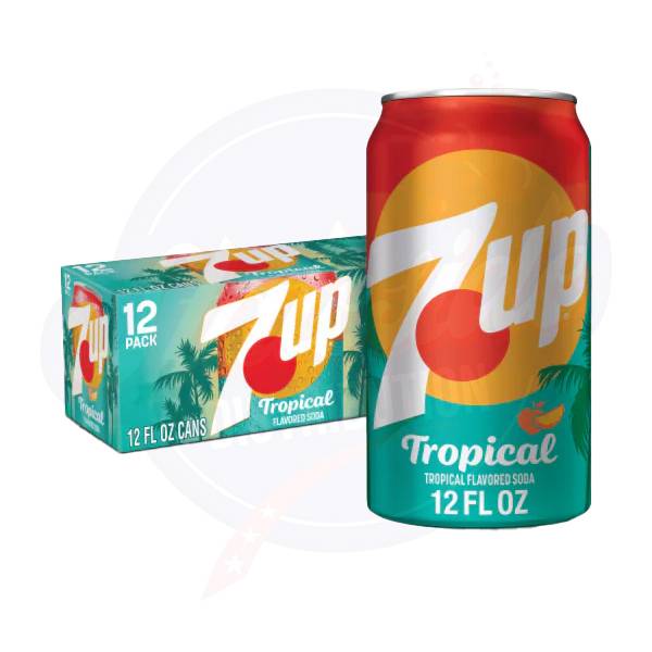 7up Tropical 12fl oz/355ml - Pack of 12