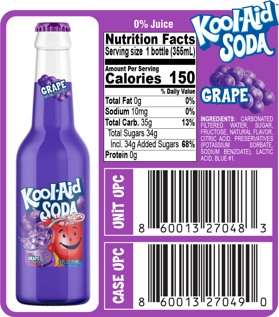 Kool Aid Grape Soda 355ml