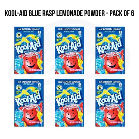 Kool-Aid Blue Rasp Lemonade Powder 0.22oz/6g- Pack of 6