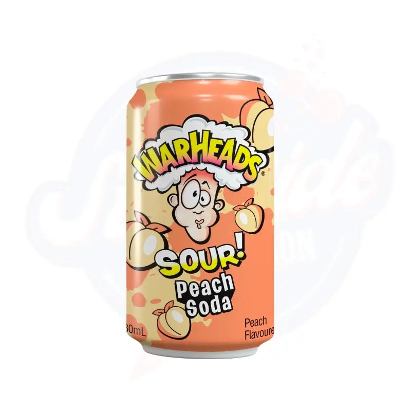 Warheads Sour Peach Soda 330ml