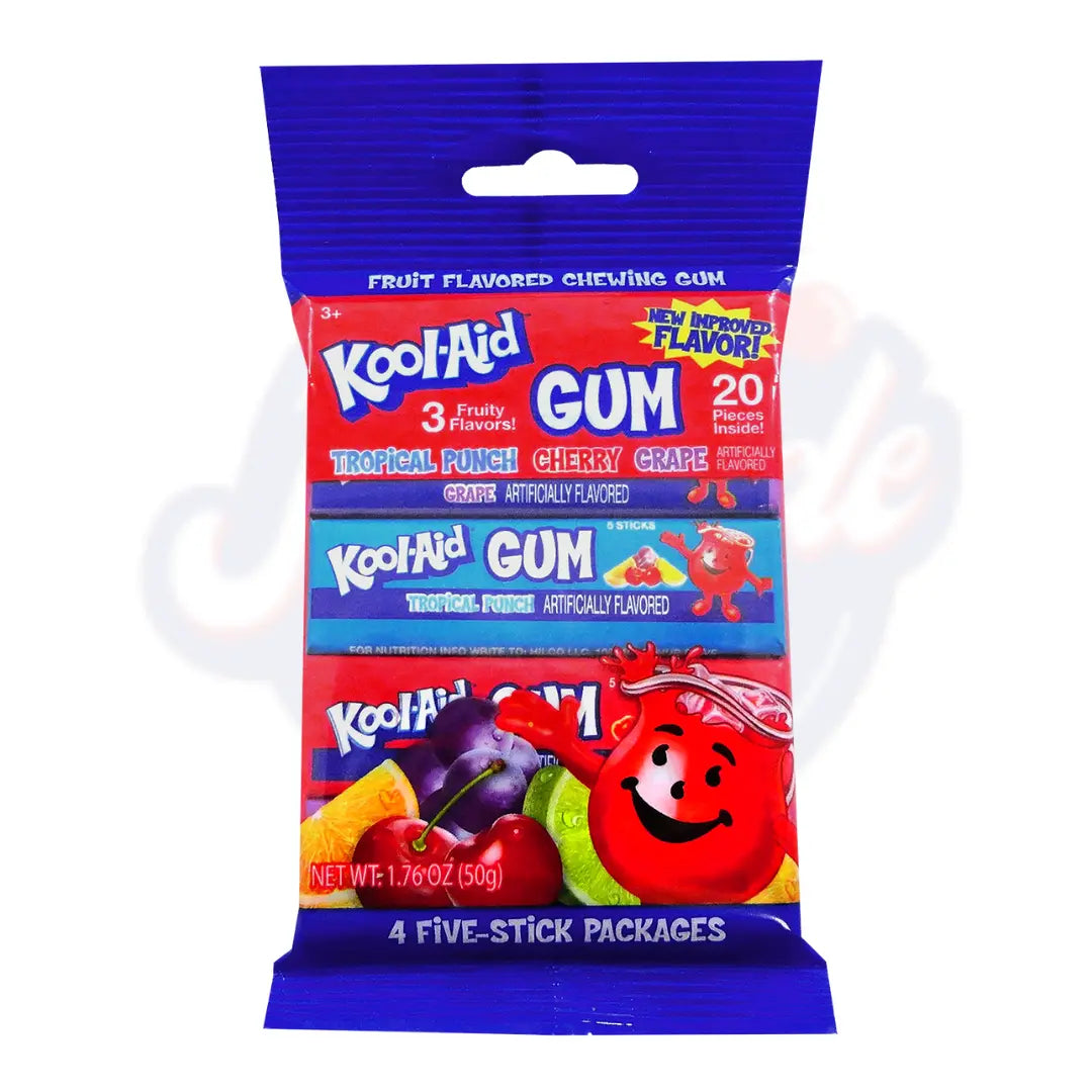 Kool Aid 4 Pack Stick Gum 1.76oz/50g