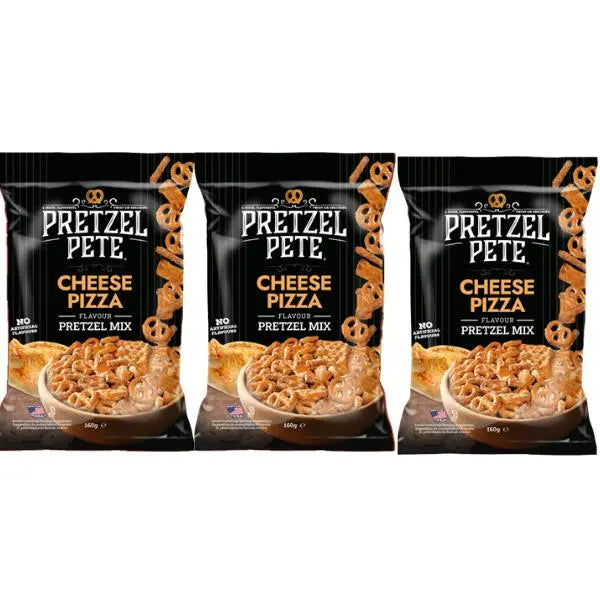Pretzel Pete Cheese Pizza Pretzel Mix 160g Pack of 3