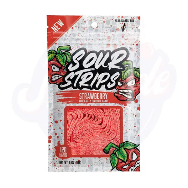 Sour Strips Strawberry 3.4oz/96