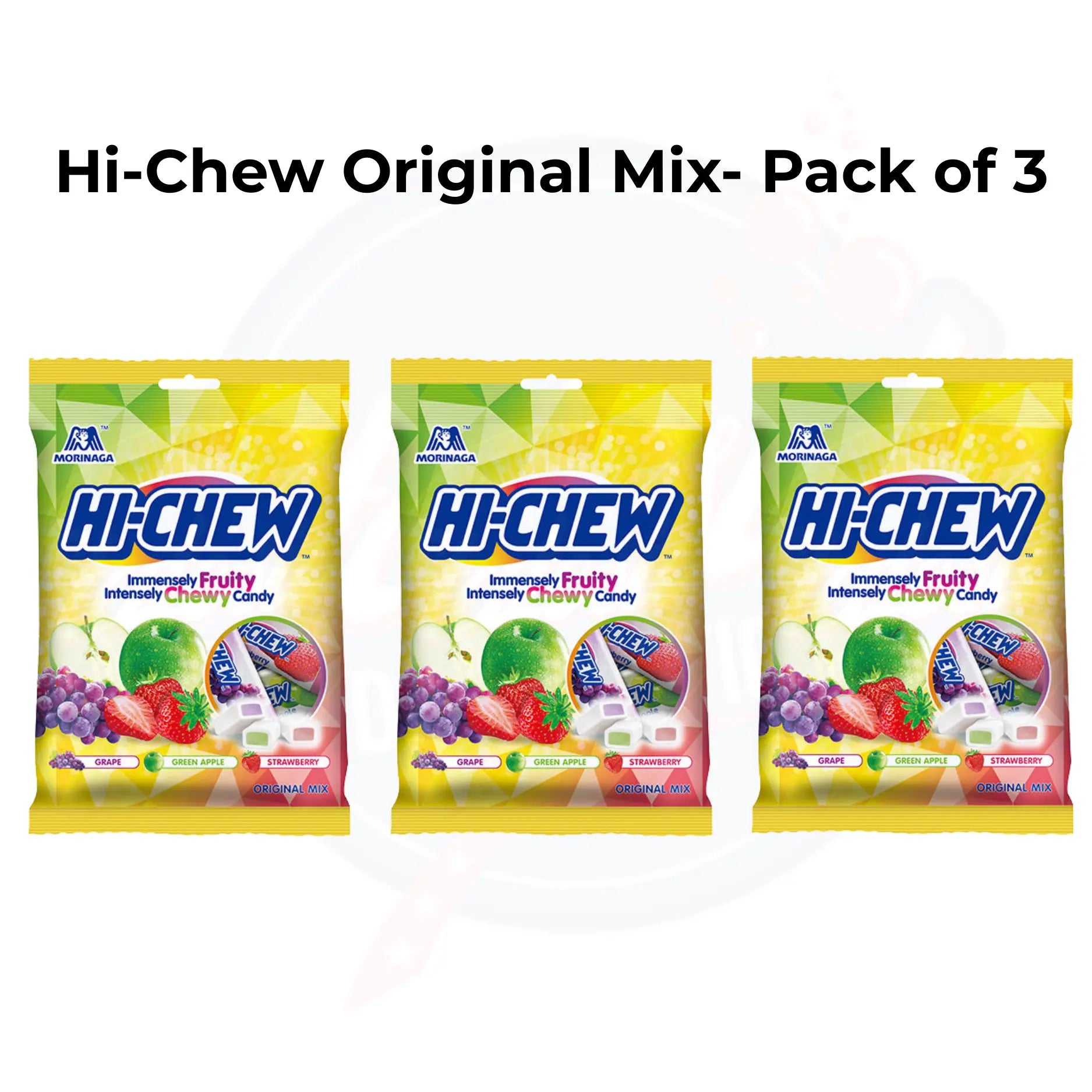 Hi-Chew Original Fruits Mix 3.53oz/100g Pack of 3