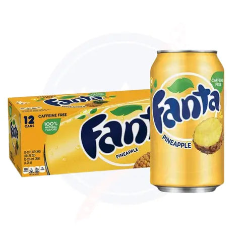 Fanta Pineapple 12fl oz/355ml - Pack of 12
