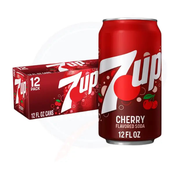 7up Cherry 12fl oz/355ml - Pack of 12