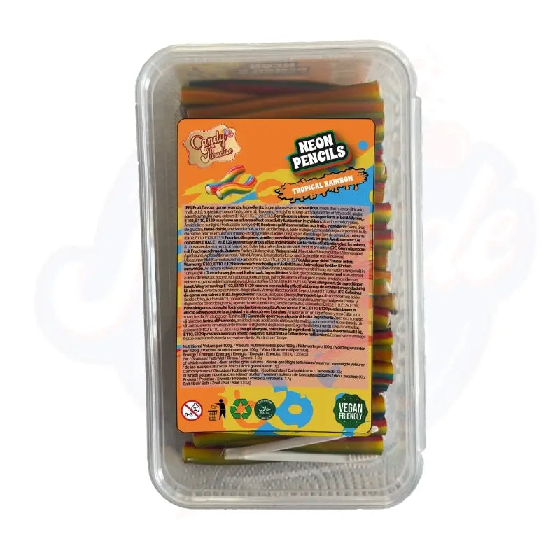 Candy Paradise Neon Pencils Tropical Rainbow 1kg Tub