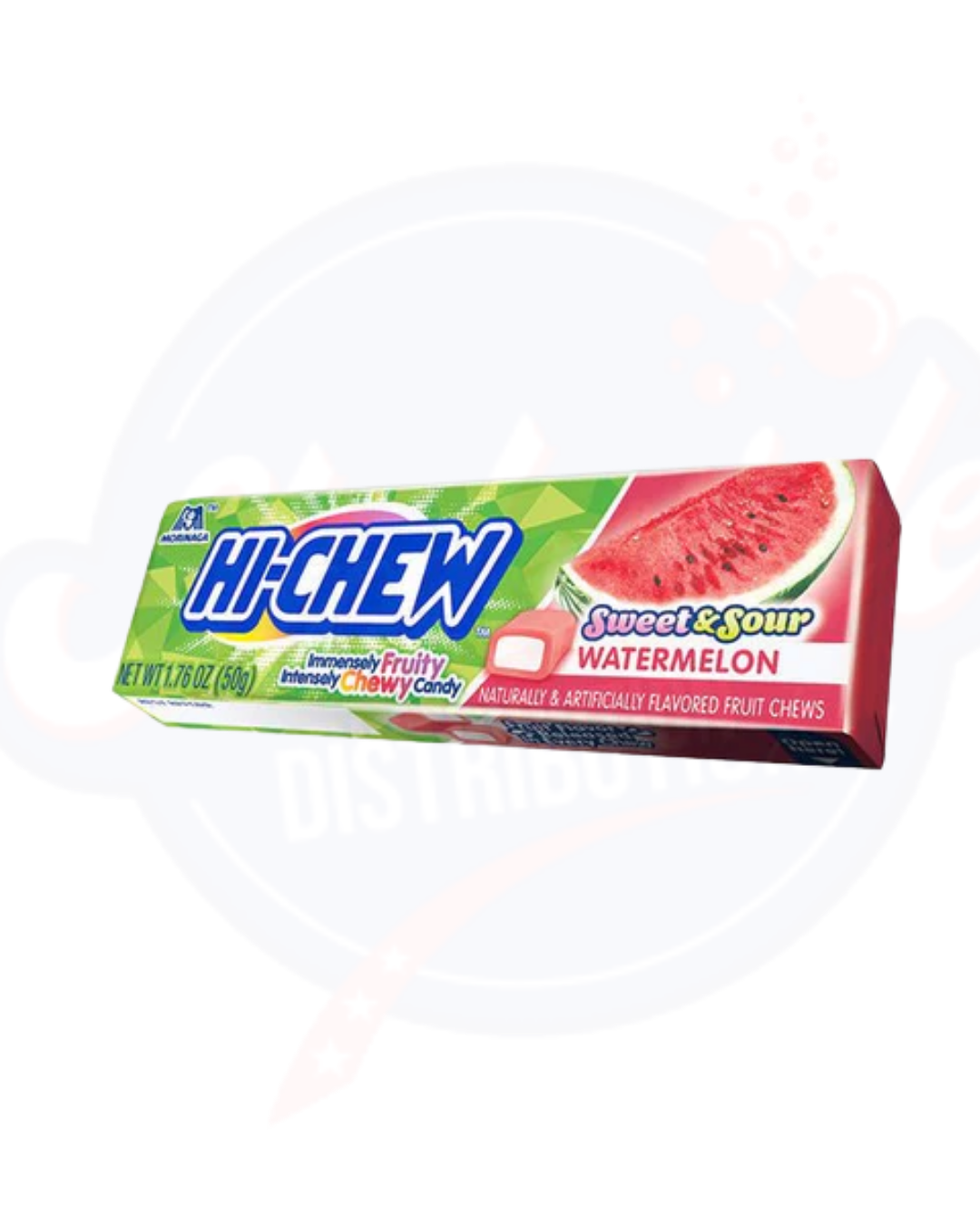 Hi-Chew Chewy Sweet & Sour Watermelon Candy 1.76oz/50g