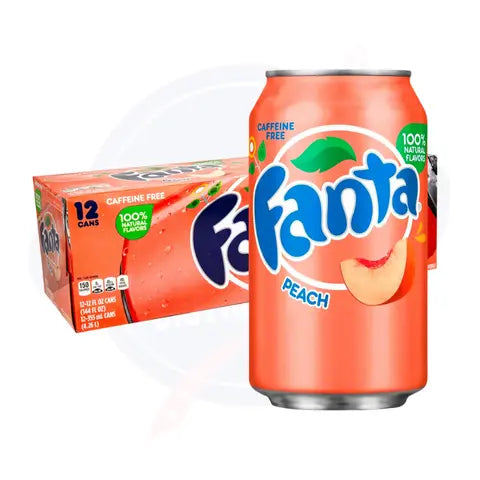 Fanta Peach 12fl oz/355ml - Pack of 12
