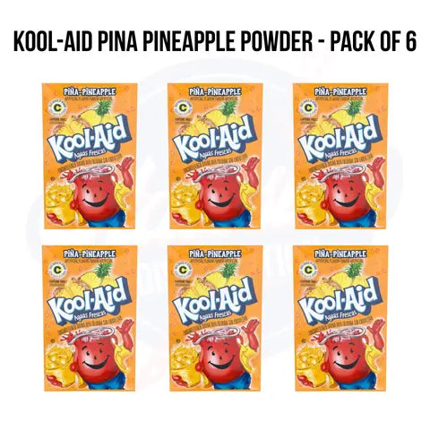 Kool-Aid Pina Pineapple Powder 0.14oz/3.9g- Pack of 6