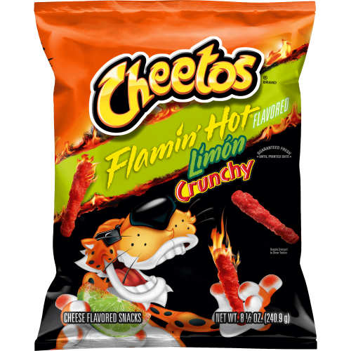 Cheetos Crunchy Flamin' Hot Limon 8oz/227g