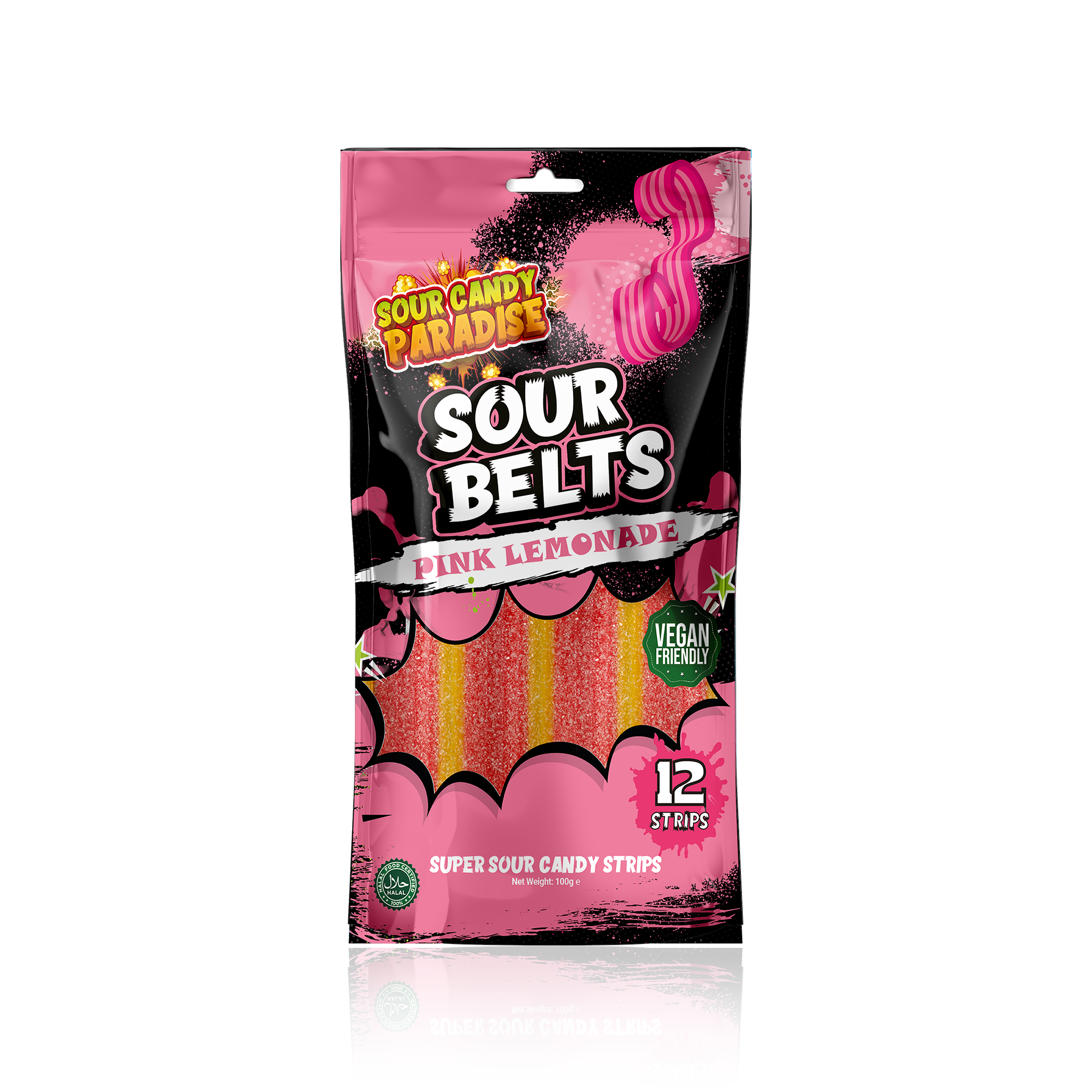 Candy Paradise Sour Belts All Flavours Bundle 100g