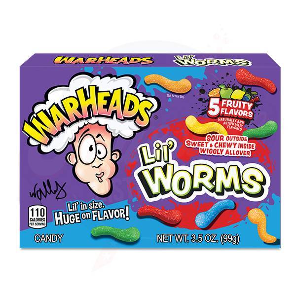 Warheads Lil Worm Gummies 3.5oz/99g
