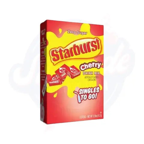 Starburst Cherry Drink Mix Singles To Go Powder 0.59oz/16.7g - Pack of 6