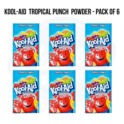 Kool-Aid  Tropical Punch  Powder 0.16oz/4.5g- Pack of 6