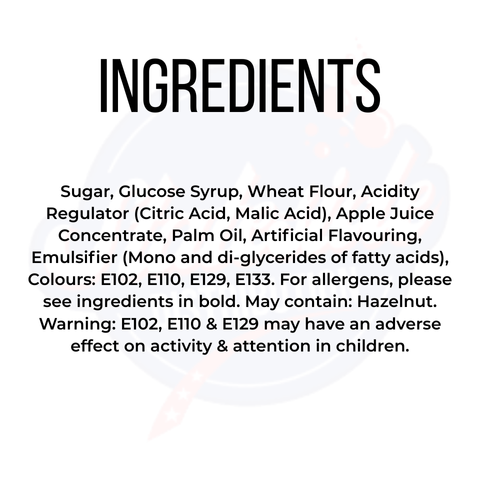 Candy Paradise Sour Belts Rainbow 100g