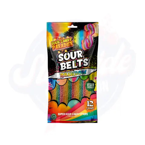 Candy Paradise Sour Belts Rainbow 100g