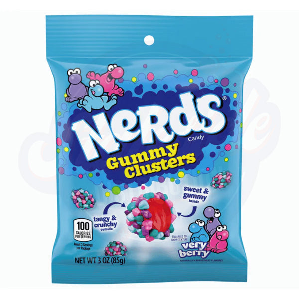 Nerds Gummy Clusters Very Berry 3oz/85g Peg Bag