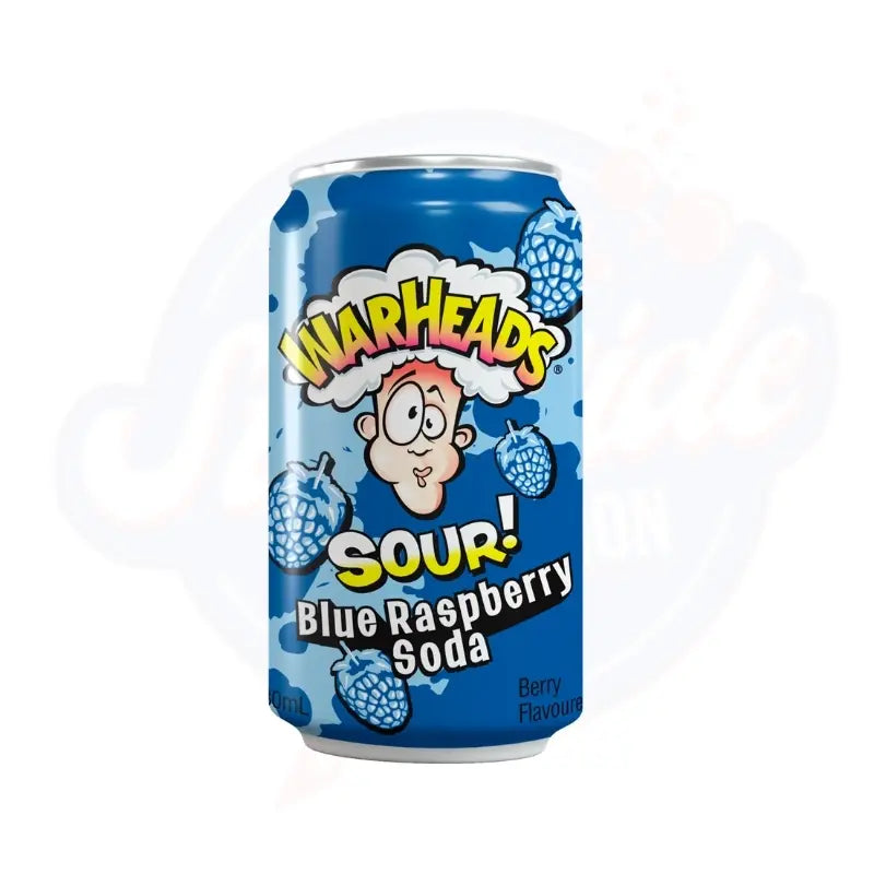 Warheads Sour Blue Raspberry Soda 330ml