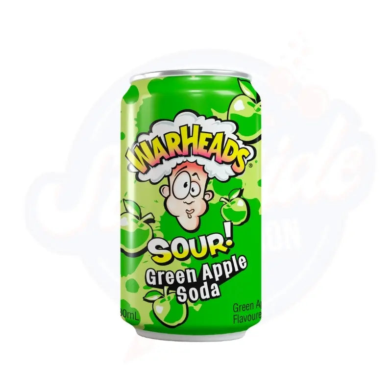 Warheads Sour Green Apple Soda 330ml