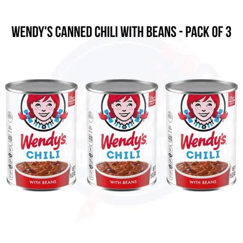 Wendy's Canned Chili with Beans 15 oz/425g - Pack of 3