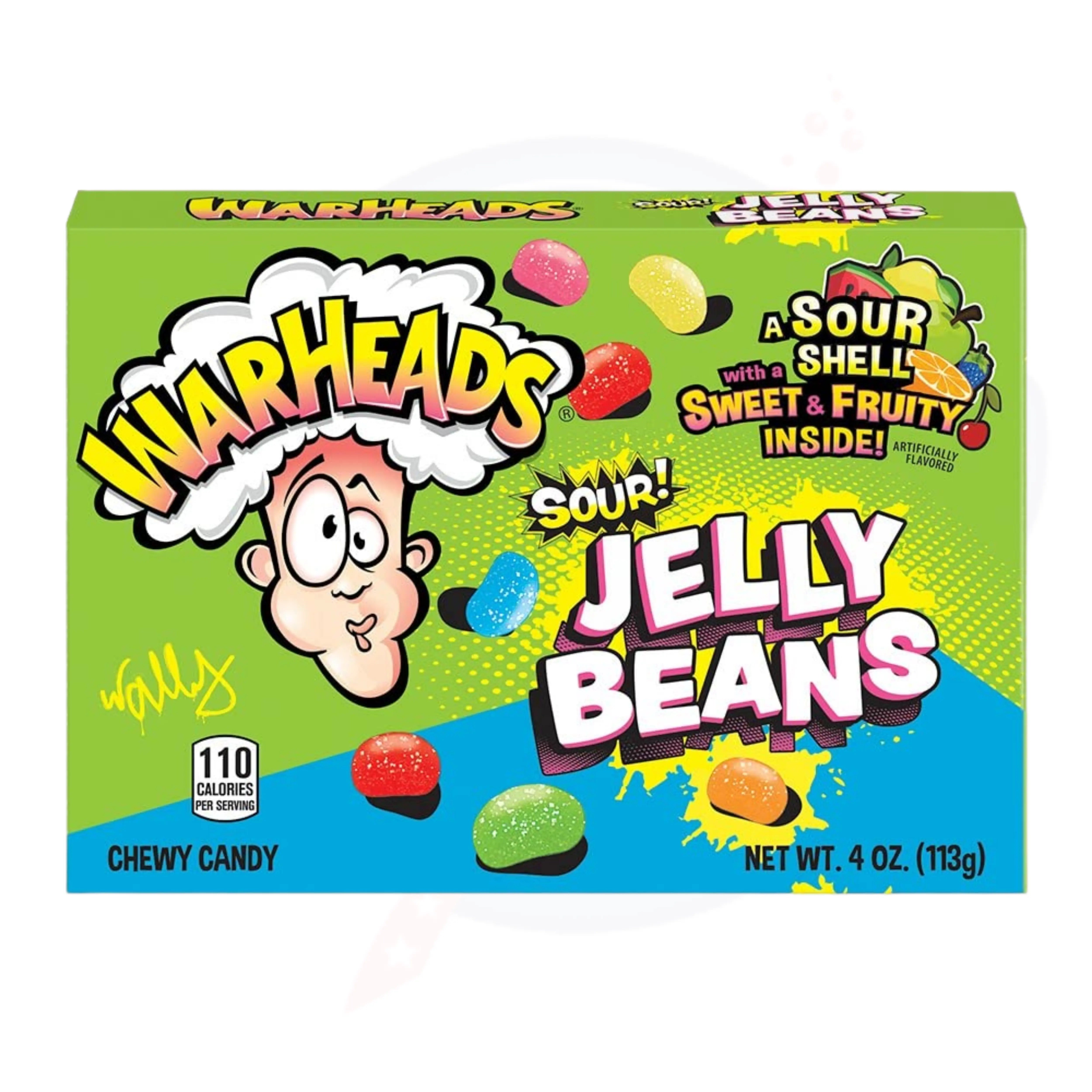 Warheads Sour Jelly Beans Theatre Box 4oz/113g