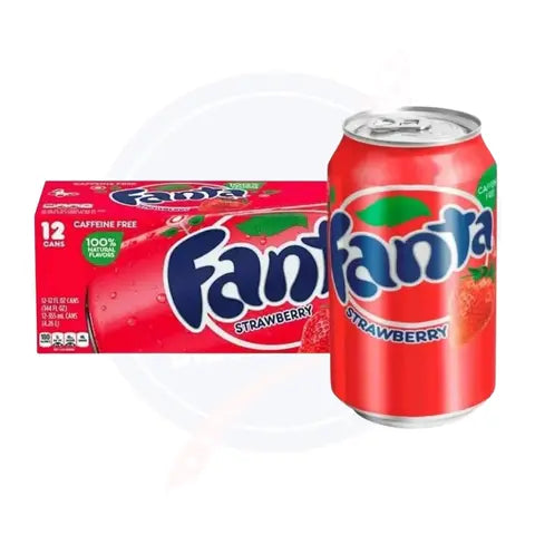 Fanta Strawberry 12fl oz/355ml - Pack of 12