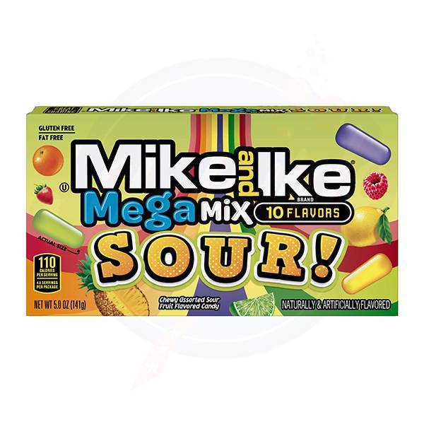 Mike and Ike Mega Mix Sours 4.25oz/120.4g