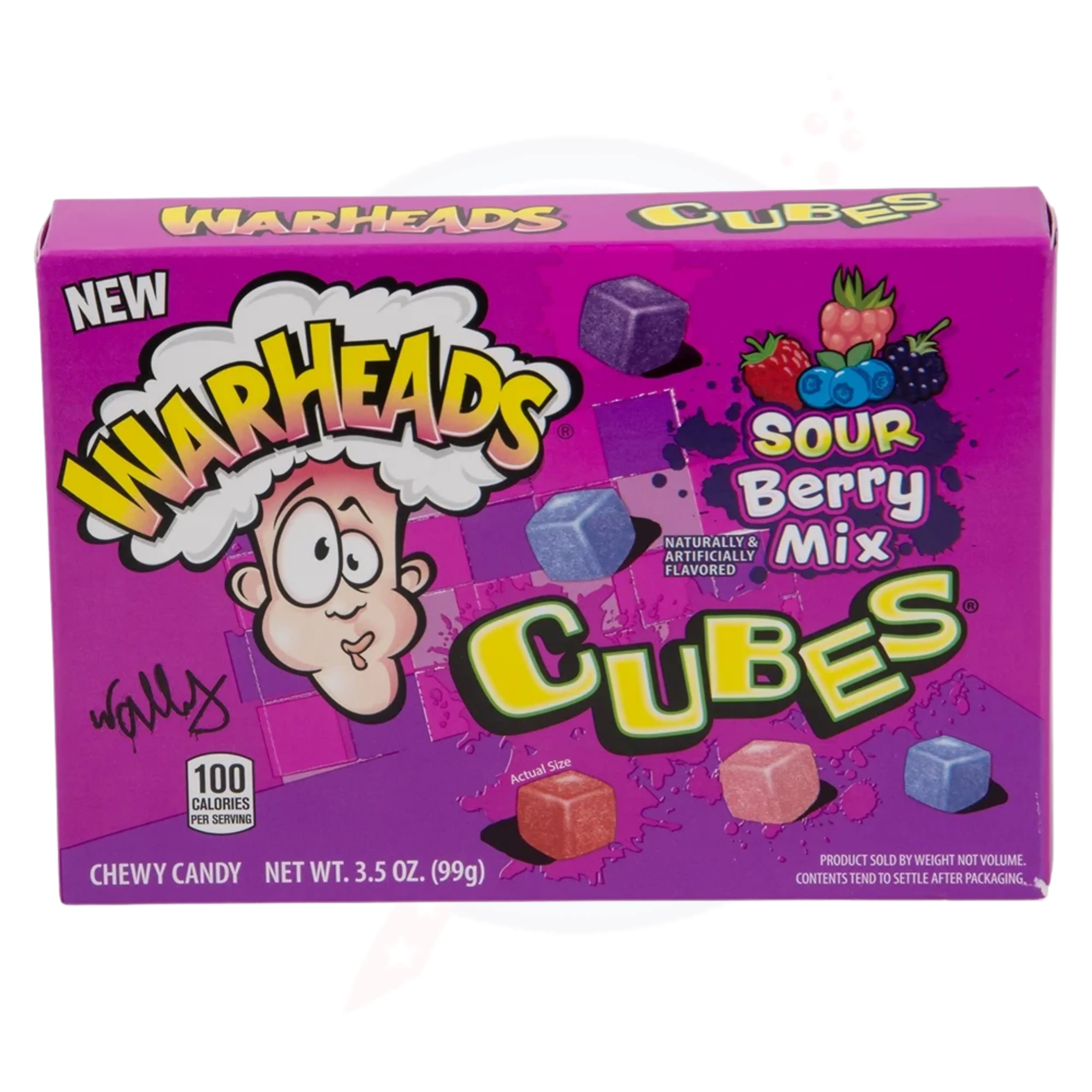 Warheads Berry Mix Cubes Theatre Box 3.5oz/99g
