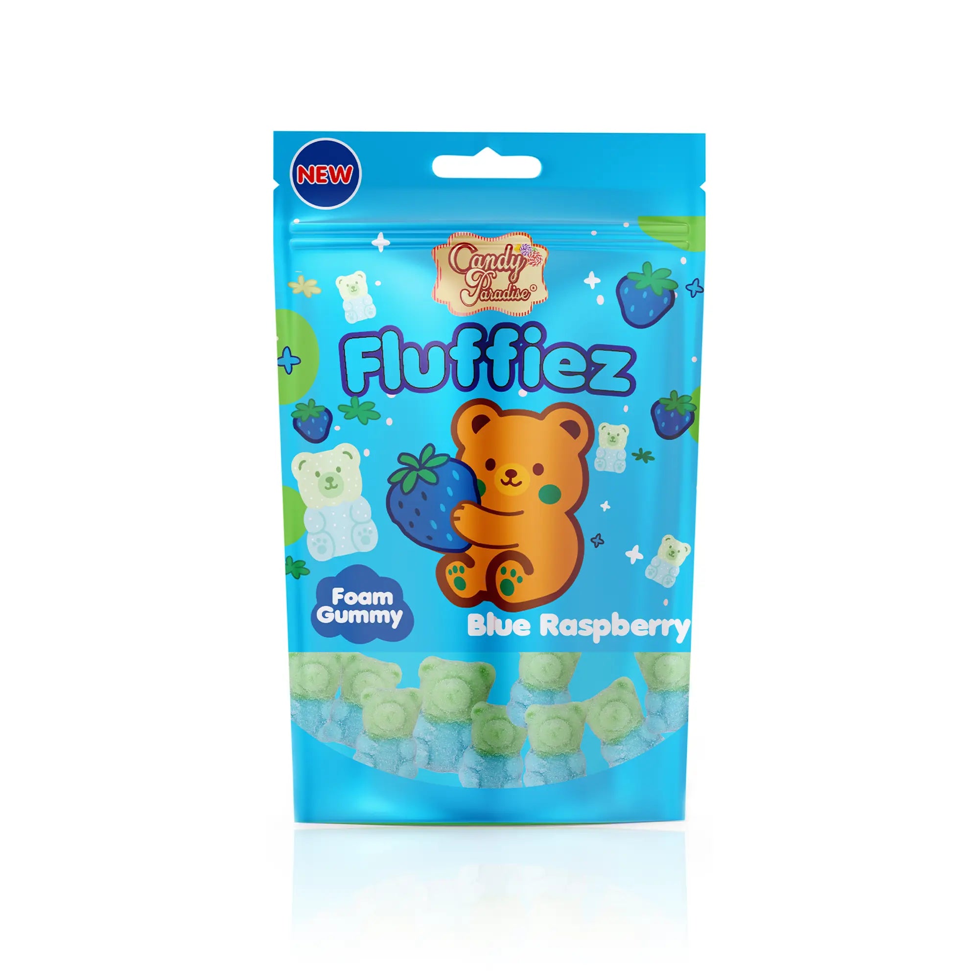 Candy Paradise Fluffiez Blue Raspberry Foam Gummy 100g