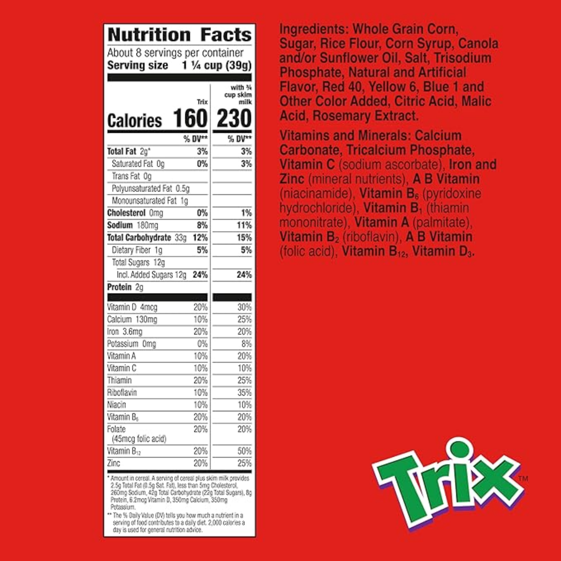 Trix Cereal 10.7oz/303g